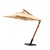 Ombrelone Lateral Slim Madeira 2,40m Quadrado com Base Fibra