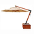Ombrelone Lateral Slim Madeira 2,10m Redondo com Floreira