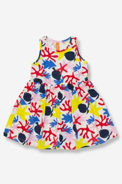 VESTIDO ALGODÓN MARINO BEBÉ NIÑA (2247)