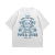 Remera Oversize Blanca Argentine Waves - comprar online