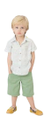 Conjunto bebe menino Camisa com Bermuda esporte PP 2003