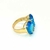 Anel Duplo Cristal Azul - comprar online