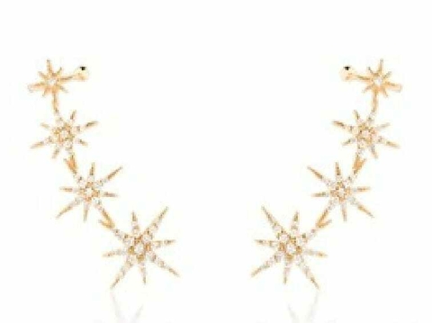 Brinco Earcuff Quatro Estrelas