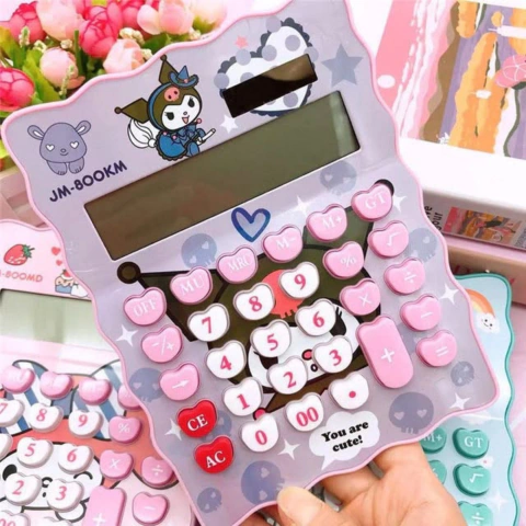 Calculadora Sanrio 12 Dígitos con Panel Solar JM-800