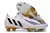 chuteiras Adidas Falcon predatorbranca e dourada
