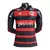 Camisa Flamengo I 24/25 manga longa - Jogador Adidas Masculina - Vermelho e preto com patrocínio