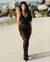 Criptográfico-Mulheres's Crochet Beach Maxi Dress, Ver Através, Sexy Plung - loja online