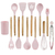 Utensílios de cozinha de silicone antiaderente conjunto de bonecas de cozinha c - loja online