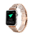 Pulseira de diamante para apple relógio faixa 45mm/41mm 44mm/40mm aço inoxidá