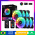 6 peças 120mm ventilador argb case ventilador mudo cooler pc computador 6pin re - System Green