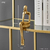 Abstracto resina estátuas de ouro miniaturas decoração para casa moderna esta na internet