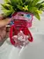 Pack x3 colitas y 4 mini broches rojo
