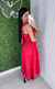 Vestido Maria flor vermelho - loja online