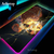 Anime Demônio Slayer Mouse Pad, Gaming Mouse Pad, LED RGB, Gamer Mat, Mesa do c - comprar online