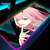 RGB Anime Mouse Pad para Gamer, almofadas de teclado de borracha LED, tapete de na internet