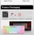REDRAGON-Mini Teclado Mecânico para Jogos, Interruptor Vermelho, USB, Fizz, K61 - loja online