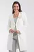 Jaleco Feminino Marie Com Broche - Off White