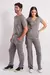 Scrub Feminino Coach - Cinza Chumbo - The Closet - Vestuário Profissional