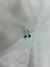 Brinco Pendulo Pedra Verde Esmeralda - comprar online