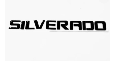 Emblema letra silverado negro