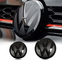 EMBLEMAS DE GOLF MK7 15-22 negro piano