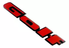 EMBLEMA LETRAS ROJAS GOLF MK3