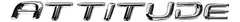 EMBLEMA LETRA ATTITUDE