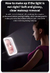 USB recarregável portátil compacto LED vaidade espelho com Touch Screen escure