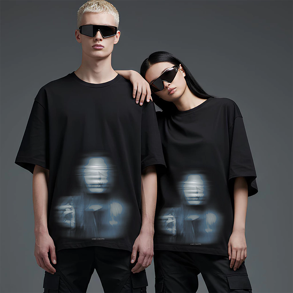 Camiseta Heavy Oversized Humbre Glitch na internet