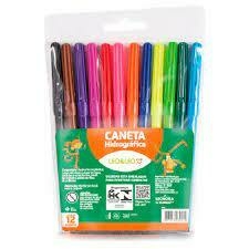 canetas hidrograficas leo&leo 12 cores