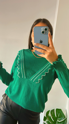 Sweater doble volado - comprar online