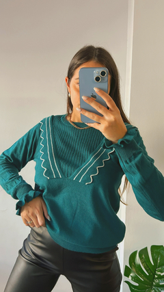 Sweater doble volado - tienda online