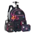 Kit Mochila de Rodas Luluca Lancheira Transversal Estojo Box - comprar online
