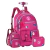 Kit Mochila de Rodas Luluca Lancheira Transversal Estojo Box