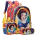 Kit Mochila Costas 16" Branca de Neve Lancheira Estojo Duplo