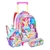 Kit Mochila Rodas 16" Unicórnio Friends Com Lancheira Estojo