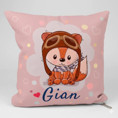20 Almohadones Infantiles Personalizados con Funda Desmontable y Relleno