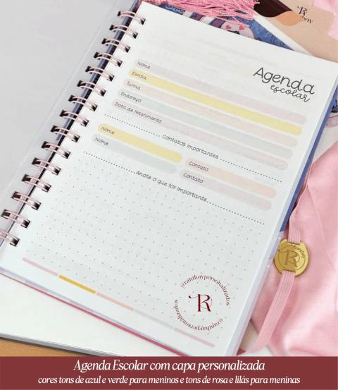 Agenda Escolar - CAPA PERSONALIZADA