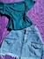 POLLERA DENIM CARGO CELESTE - comprar online