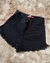 SHORT DESFLECADO NEGRO