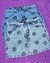 POLLERA DENIM FLORES