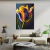 Quadro Decorativo em Tela Canvas Grande 3D Flor Tulipa Arte Cores Sala