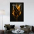 Quadro Decorativo em Tela Canvas Grande 3D Abstrato Preto Dourado Sala 20