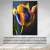 Quadro Decorativo em Tela Canvas Grande 3D Flor Tulipa Arte Cores Sala - comprar online