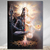 Quadro Decorativo em Tela Canvas Grande 3D Mantra Reiki Entrada Sala - comprar online
