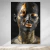 Quadro Decorativo em Tela Canvas Grande 3D Preto e Dourado Mulher Sala - comprar online