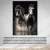Quadro Decorativo em Tela Canvas Grande 3D Cavalos Correndo Rio Sala - comprar online