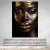 Quadro Decorativo em Tela Canvas Grande 3D Mulher Azul Dourado Salão 02 - comprar online