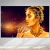 Quadro Decorativo em Tela Canvas Grande 3D Mulher Preto Dourado Salao - comprar online