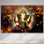 Quadro Decorativo em Tela Canvas Grande 3D Deusa Lord Ganesha Pub sala - comprar online